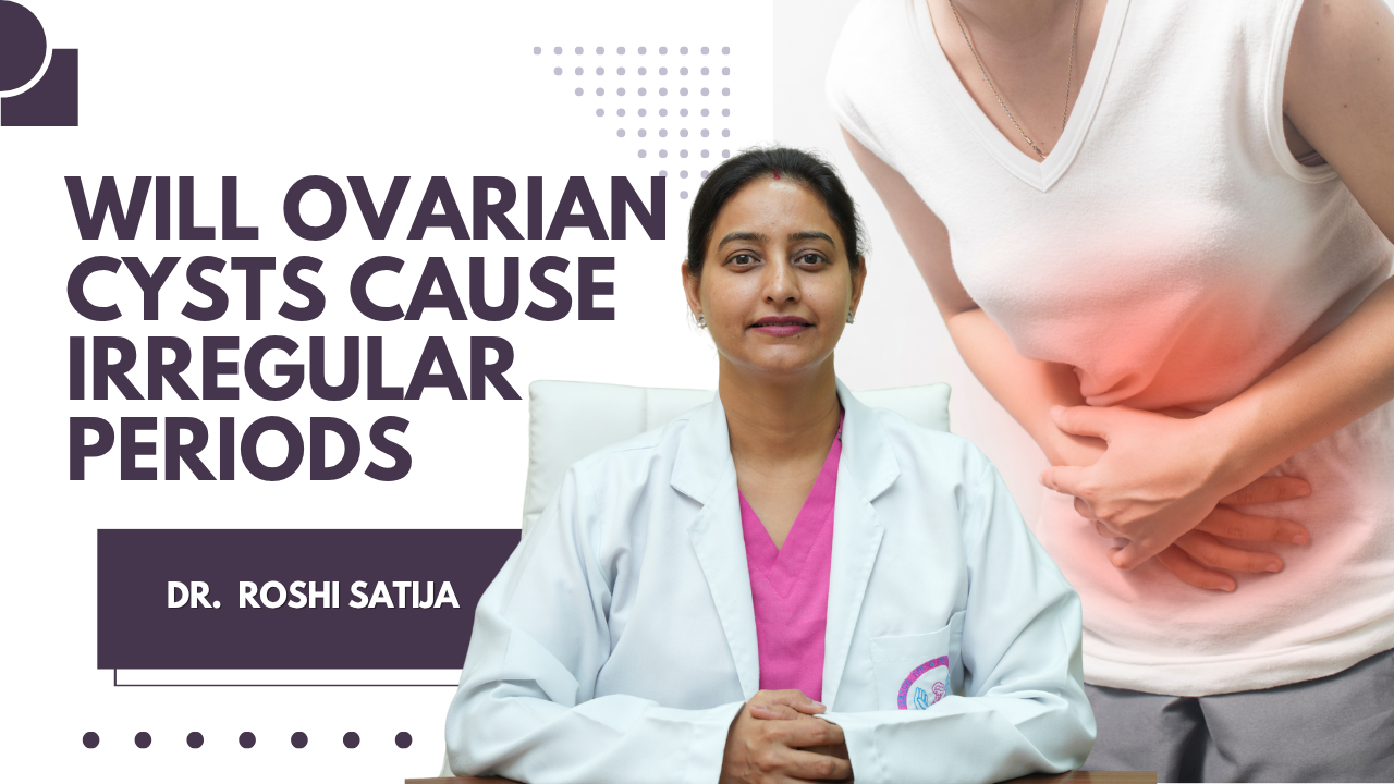 will ovarian cysts cause irregular periods